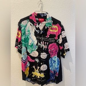 Daniel Johnston Rayon S/S Shirt Black M